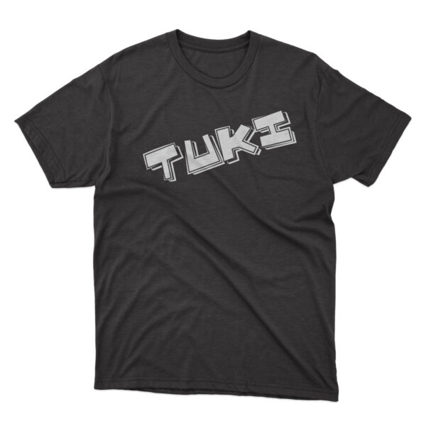 Remera negra Tuki blanco